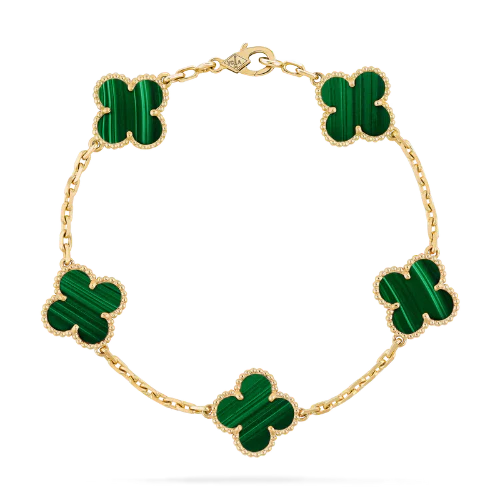 Pulsera Trebol Van Cleef | Baño de Oro + Caja Premium Gratis✨