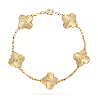 Pulsera Trebol Van Cleef | Baño de Oro + Caja Premium Gratis✨